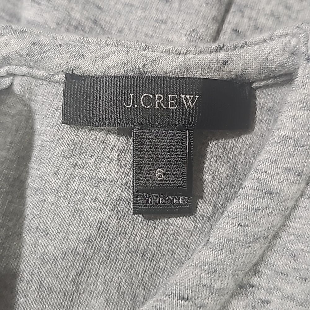 J. CREW Gray A-Line Midi Sleeveless High Neck Dress - Size 6 - Picture 10 of 11